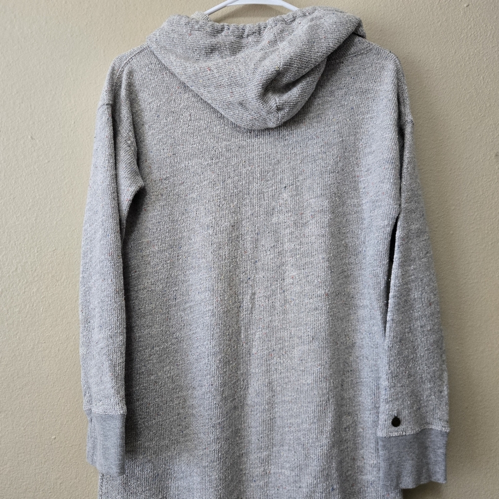 SOFT SURROUNDINGS Lazy Day Lounge Dress Size SP Hooded Soft Gray Marl‎ Pocket - Picture 4 of 15